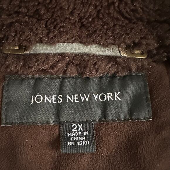 Vintage Jones New York Faux Suede Penny Lane Coat - Picture 7 of 8